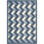 Tapis bleu marine / beige Arneshia-22212673