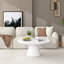 Table basse ronde moderne blanche Lippa-327404161