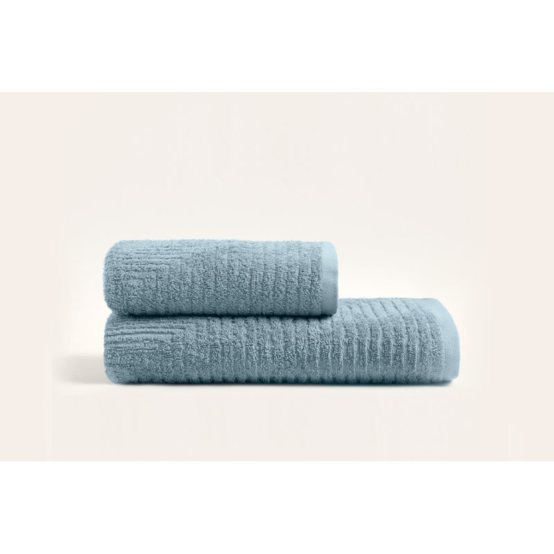 Ensemble de serviettes de bain luxueuses 100% coton (2 pièces) - Bleu foncé | Serviette de bain: 27,6 x 55,1 pouces, serviette à main: 19,7 x 35,4 pouces | Doux et absorbant, lavable à la machine, séchage rapide | Parfait pour la maison et le spa