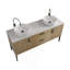 Meuble-lavabo autoportant 60 po avec évier, sans drain, sans robinet ni armoire d'appoint, 60 po KD