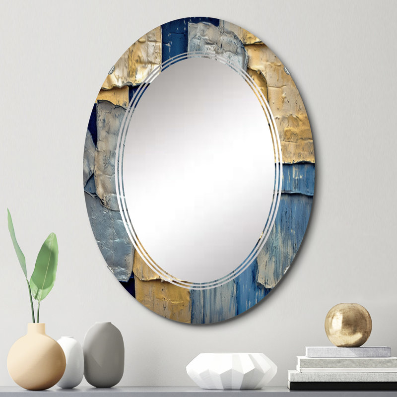 Montura - Miroir mural moderne ovale, 30 po x 20 po
