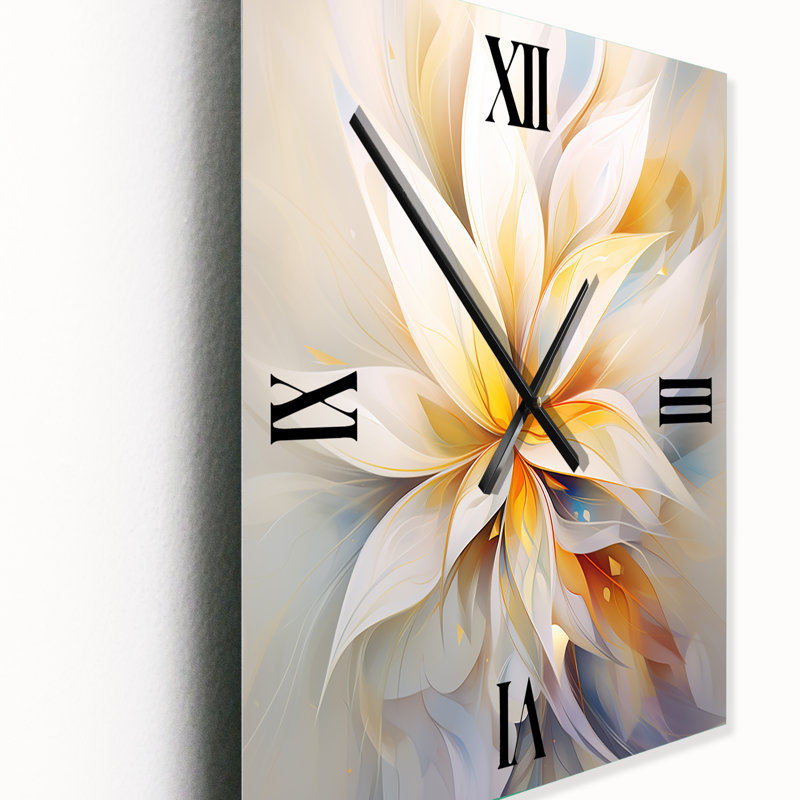 Horloge murale moderne Dreamy White, H 40 po x l 30 po x P 1 po