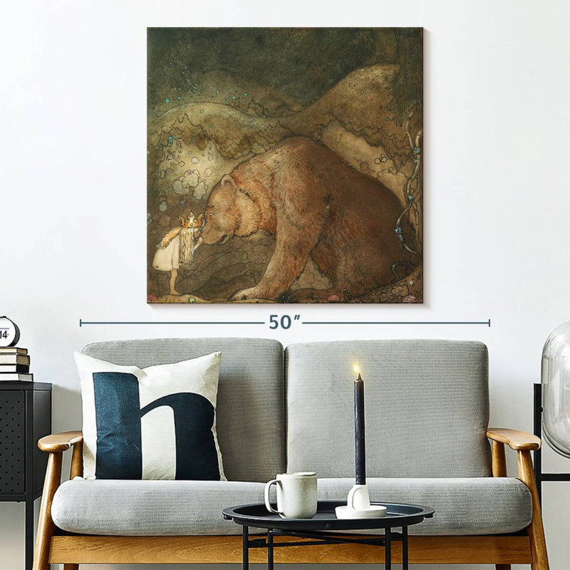 Brampt Stackars Lilla Basse, 33" H x 33" W