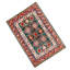 Hand-Knotted High-Quality Green and Red Area Rug