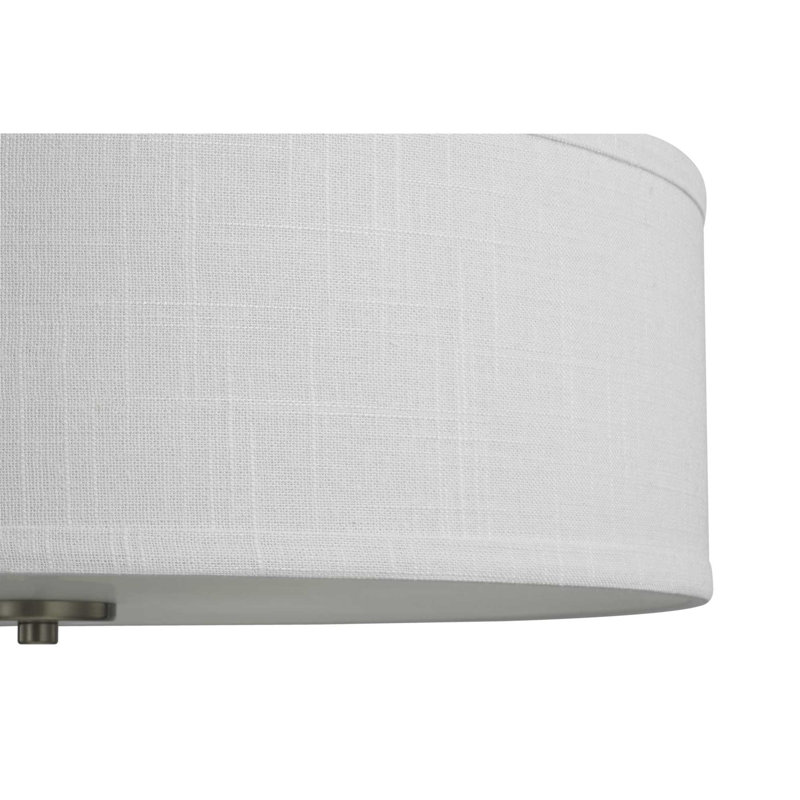 Armindo Fabric Semi Flush Mount, Brushed Nickel