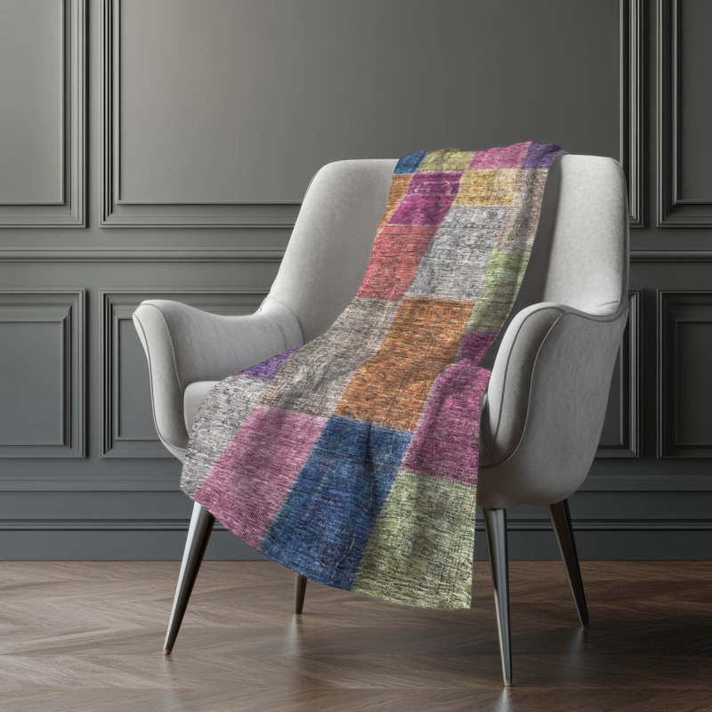 Jeté patchwork Addison Sherpa ASB663, Cuivre