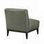Fauteuil d'appoint en cuir et bois massif