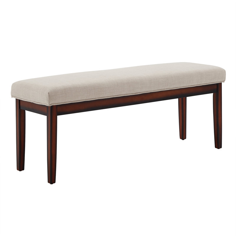 Banc en bois massif Lancaster, Beige
