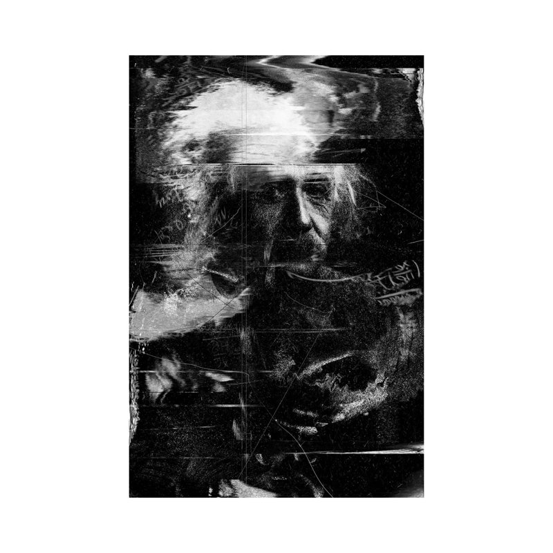 Einstein by Nicebleed - Print on Canvas, 152.4cm H x 101.6cm W x 3.81cm D, Wrapped Canvas