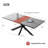Triton Modern Kitchen Dining Table, Rectangular Extendable Table-354586814-354586815