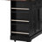 53'' Kitchen Cart With Two Tempered Glass Doors, 5 Open Storage , 3 Drawers, Rolling Drop Leaf, Power, Black For & Dining Style Island 53'', Shelves, Cart, Power Outlet, Room
