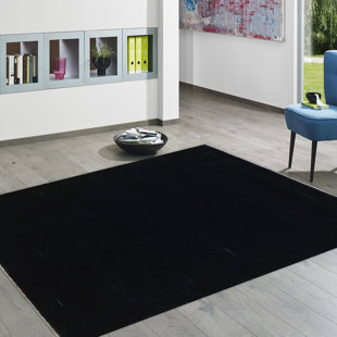 Brycen Solid Colour Wool Hand Woven Area Rug