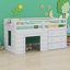 Lit mezzanine avec tiroirs et tablette-106488094