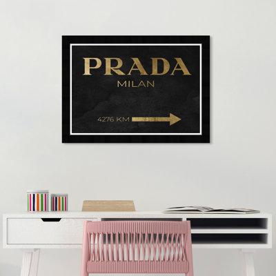 " Milan Galleria Roadsign Noir "