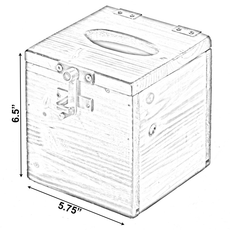 Couvre-boîte à mouchoirs en bois Pâques