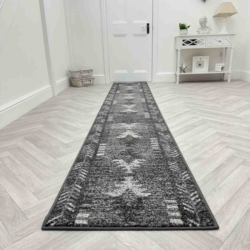 Runner Geometric Area Rug, Runner 60 x 150 cm