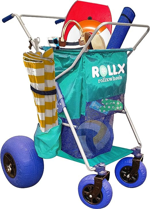 Rollx Storage Cart, Seafoam