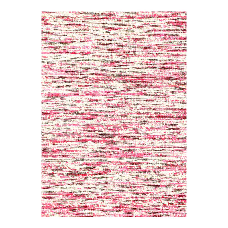 Soie contemporaine à tissage plat Sari 8 pi x 10 pi