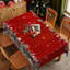 Nappe 1pc, thématique de Noël, nappe ronde / rectangulaire, manteau de cheminée, décoration de Noël, décoration de salle à manger pour fêtes, housse de table ronde de Noël, accessoires de cuisine festive, plusieurs tailles disponibles-118416390