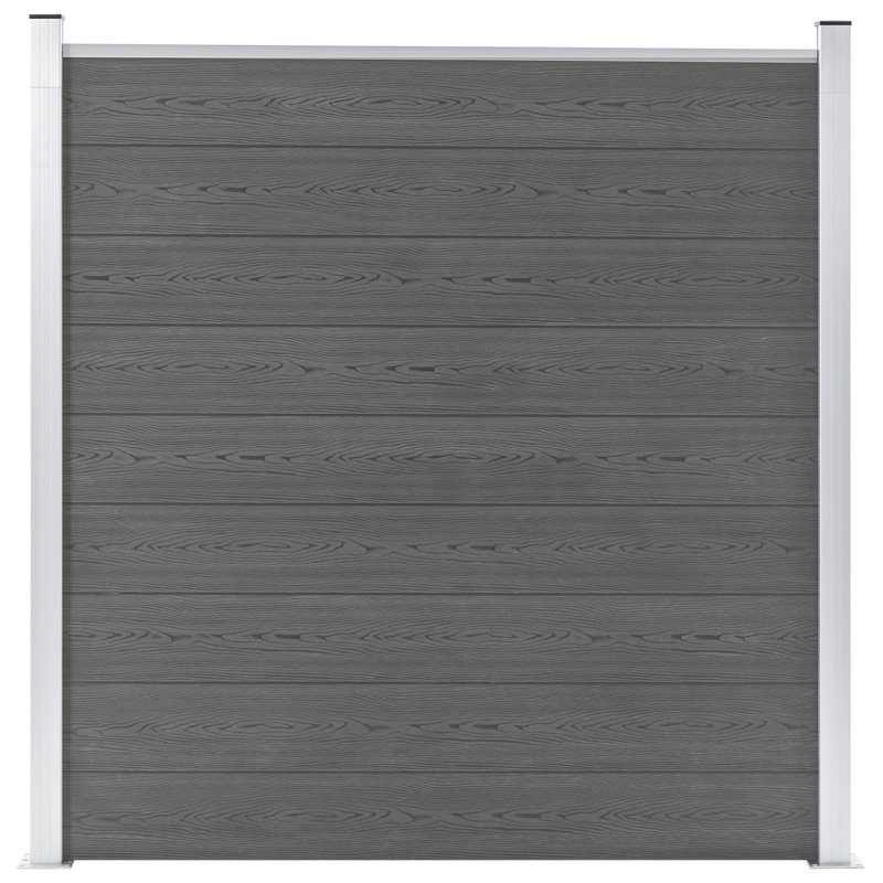 Sinead Garden Fence WPC 180x186 cm, Grey