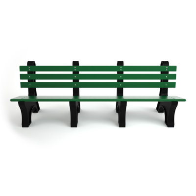 Banc de parc en plastique recyclé Wetzel