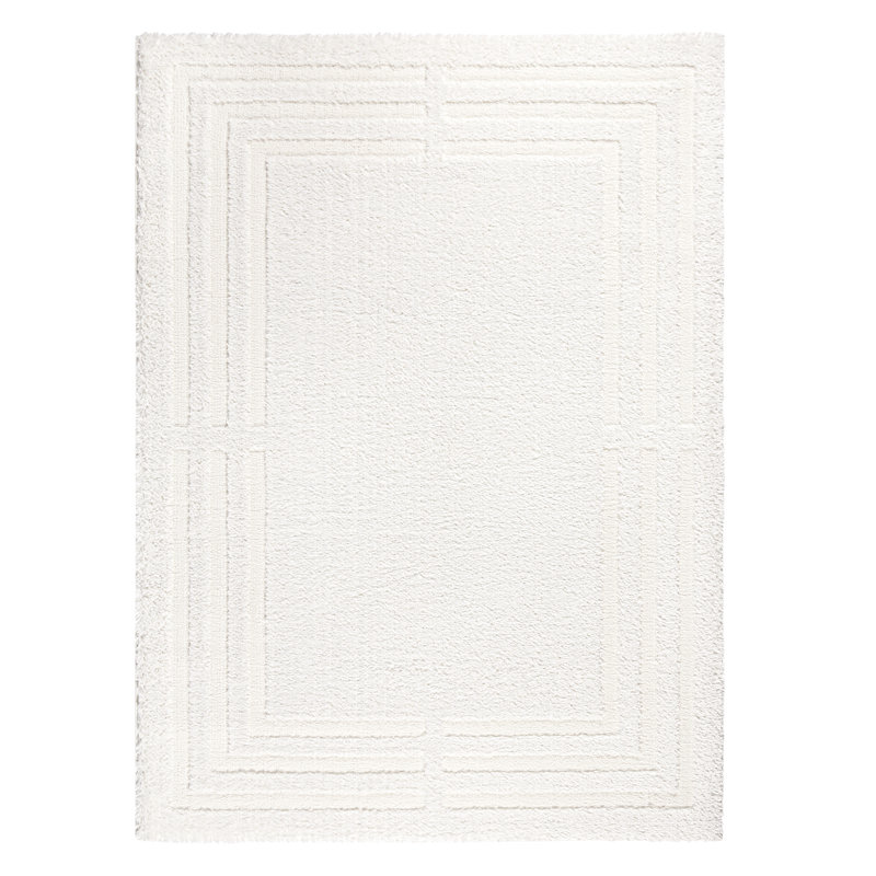 TOWN & COUNTRY EVERYDAY Cloud Shag Area Rug Ivory, Rectangle 6'6" x 9'6"