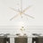 Burcker Aluminum Dimmable LED Modern Linear Chandelier-88893583-102743057