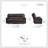 Rostand Transitional Vegan Leather 2-Piece Living Room Set with Manual Recline, Padded Arms & Metal Reinforced Frame