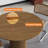 31.5 Inch Round Dining Table for 2, Circle Kitchen Table with Wood Strip Base, Modern Farmhouse Dinner Tables for Kitchen, Living Room-145370859