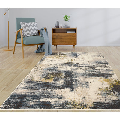 Tapis beige, moutarde, brun, moutarde, multicolore, Ladole Rugs