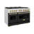 ZLINE Autograph Edition 48 in. Classic Satin Steel Gas Range w/ Doors & Accents-105283487