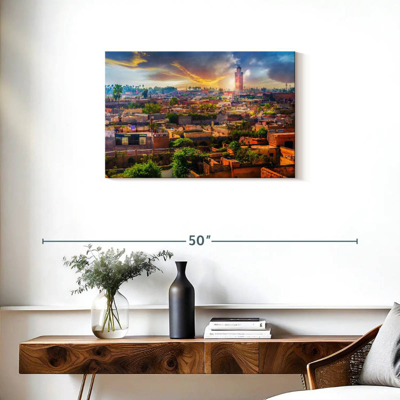 Coucher de soleil marocain Nicci, H 20 po x l 30 po
