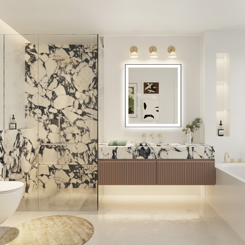 Miroir de salle de bain Dokes, 32 po x 36 po