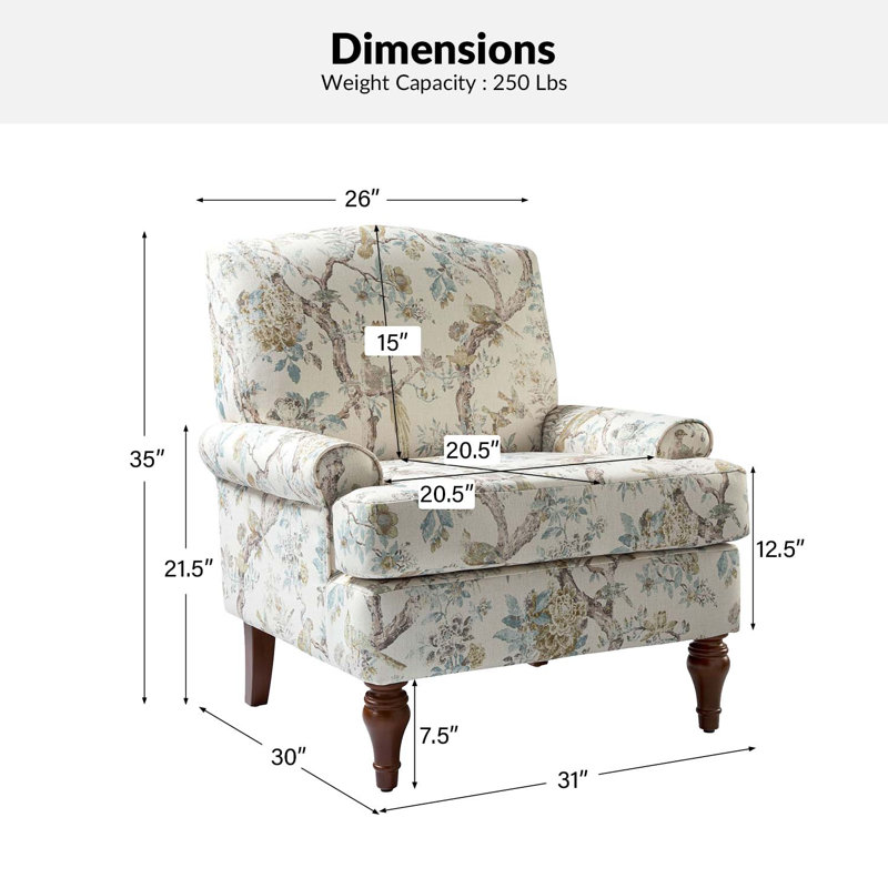 Ensemble de 2 fauteuils rembourrés avec pieds en bois massif l 31 po Mooresville, Mélange de polyester jaune