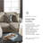 Gwendolynne Upholstered 92'' Sofa & Chaise-97832121