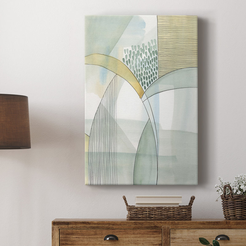 Mint Reflection I - galerie sur mesure, H 27 po x l 18 po
