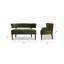 Ilithya 51'' Velvet Settee-990601510