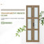 Porte de grange pliante en verre 3 épaisseurs et en bois d'épinette massif 3 pièces avec quincaillerie - Assemblage facile requis-129045990
