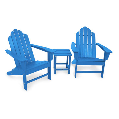 POLYWOOD Long Island Adirondack 3-Piece Set