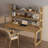 Burlywood Rectangular Solid Wood desks-1319113381