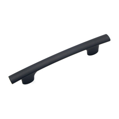 Heritage Designs Swell Bar Pull - 3-3/4" Center to Center Cabinet Pull Matte Black - Transitional Hardware for Drawers & Cabinets
