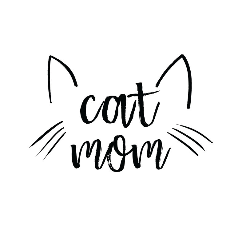 Cat Mom - Wrapped Canvas Print, 91cm H x 91cm W x 3.8cm D