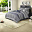 Ensembles de literie luxueux en jacquard, polyester bleu marine, style maison transitionnel
