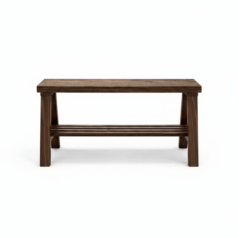 Banc de rangement Daigo, Brun foncé