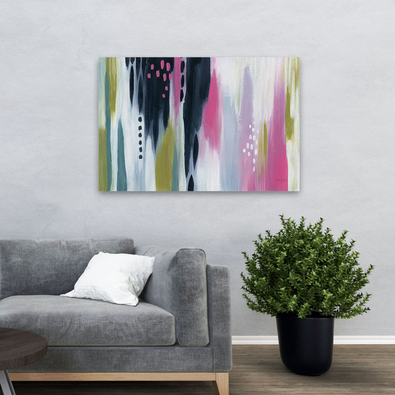 Abstrait - Abstrait tropique I, H 32 po x l 48 po