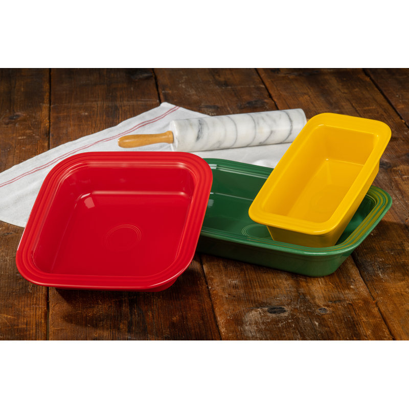 Fiesta Scarlet Rectangular Ceramic Baker