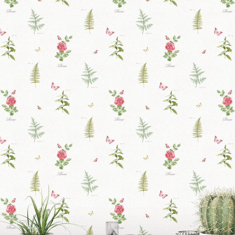 Abrielle 10m x 53cm Matte Wallpaper Roll, Red