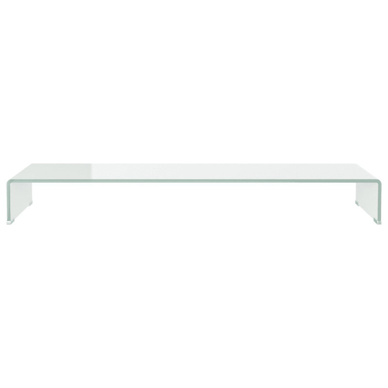Wakeland TV Stand/Monitor Riser Glass, 110cm, Transparent