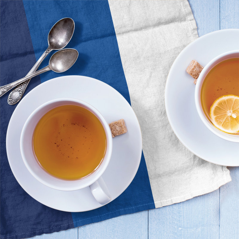 Stripe Tea Towel Kitchen Towel, Poly Twill, Navy Blue/Blue/White Toronto Baseball