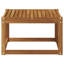 Square Solid Wood Outdoor Side Table-5639461